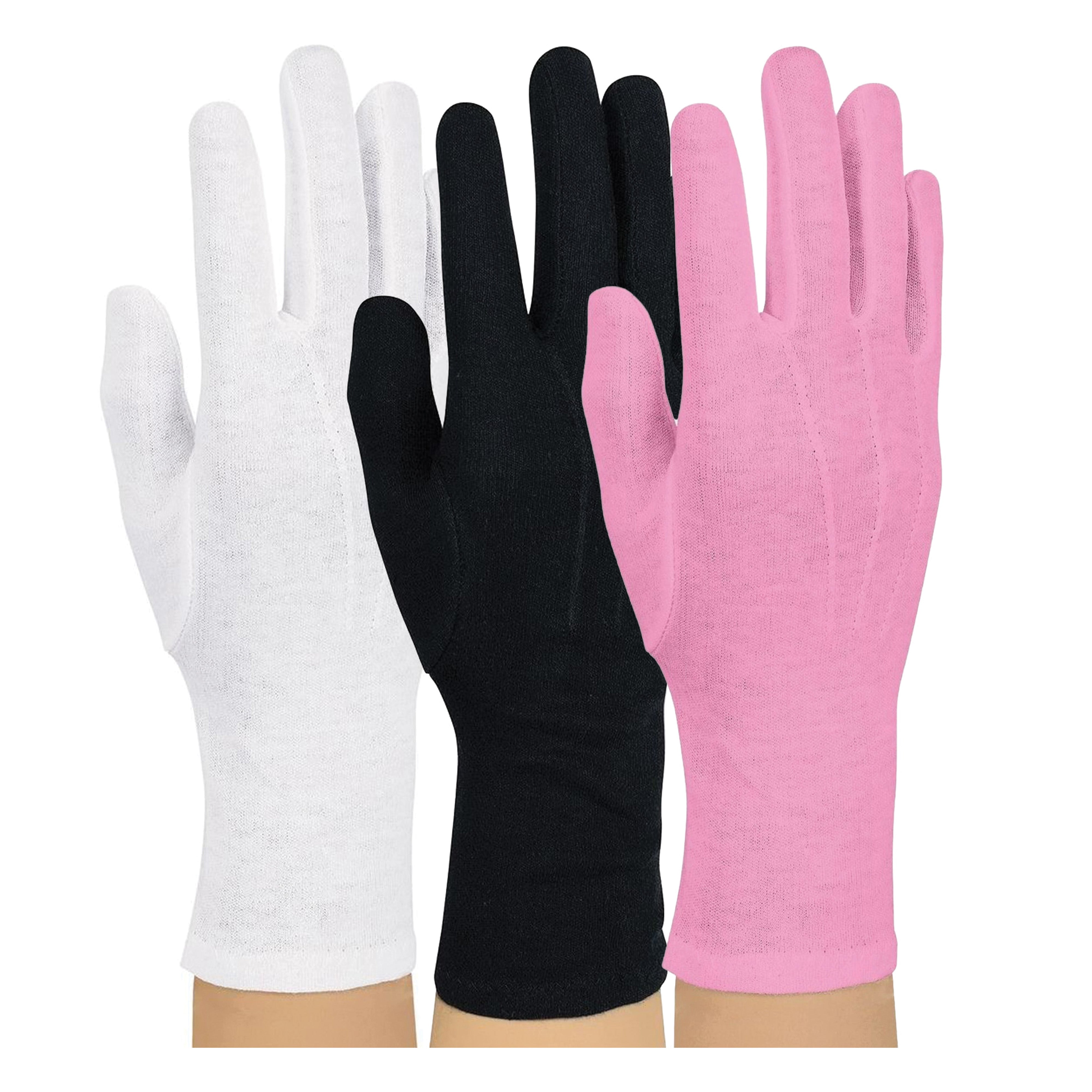 Guantes de algodón con banda militar y puño largo StylePLUS